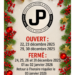 HORAIRE DU TEMPS DES FÊTES